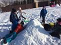 4. třída si užívá sněhu